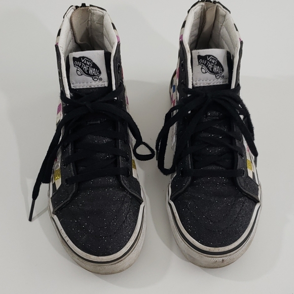 Vans Glitter Checkerboard SK8-hi zip 1.5 - Picture 2 of 8